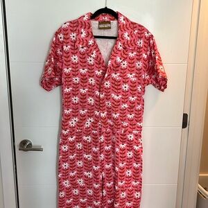 Pink Floral Big Bud Press Jumpsuit